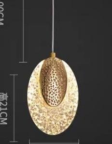 LUSTRE OVAL DOURADO QUENTE CX 20 PÇS