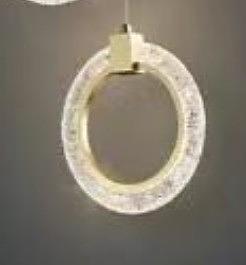 LUSTRE CIRCULO DOURADO CX 20 PÇS