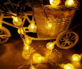 VARAL BOLINHAS CRISTAL BRANCO QUENTE CX 60PC